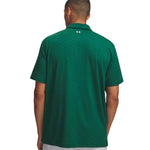 Under Armour Mens Tee To Green Printed Polo Campus Ivy/White