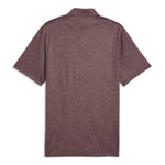 Puma Mens Cloudspun Marine Botanical Golf Polo Shirt Rich Cocoa - Tony Valentine - Shirts