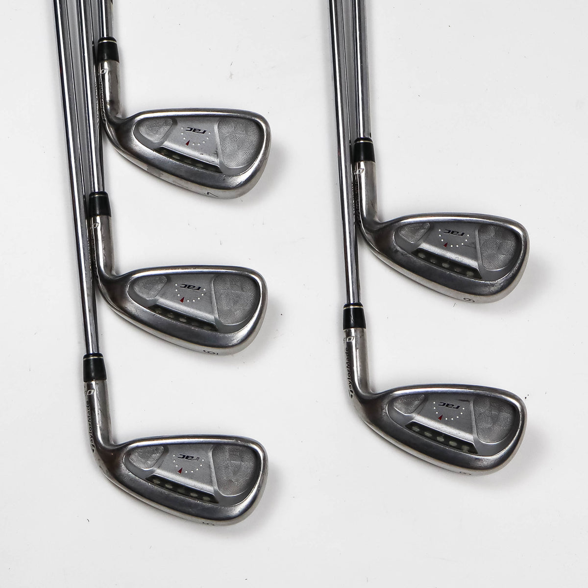 TaylorMade RAC OS Irons 5-9 Regular Flex Steel +1 Inch 1 Degree Upright (Used)