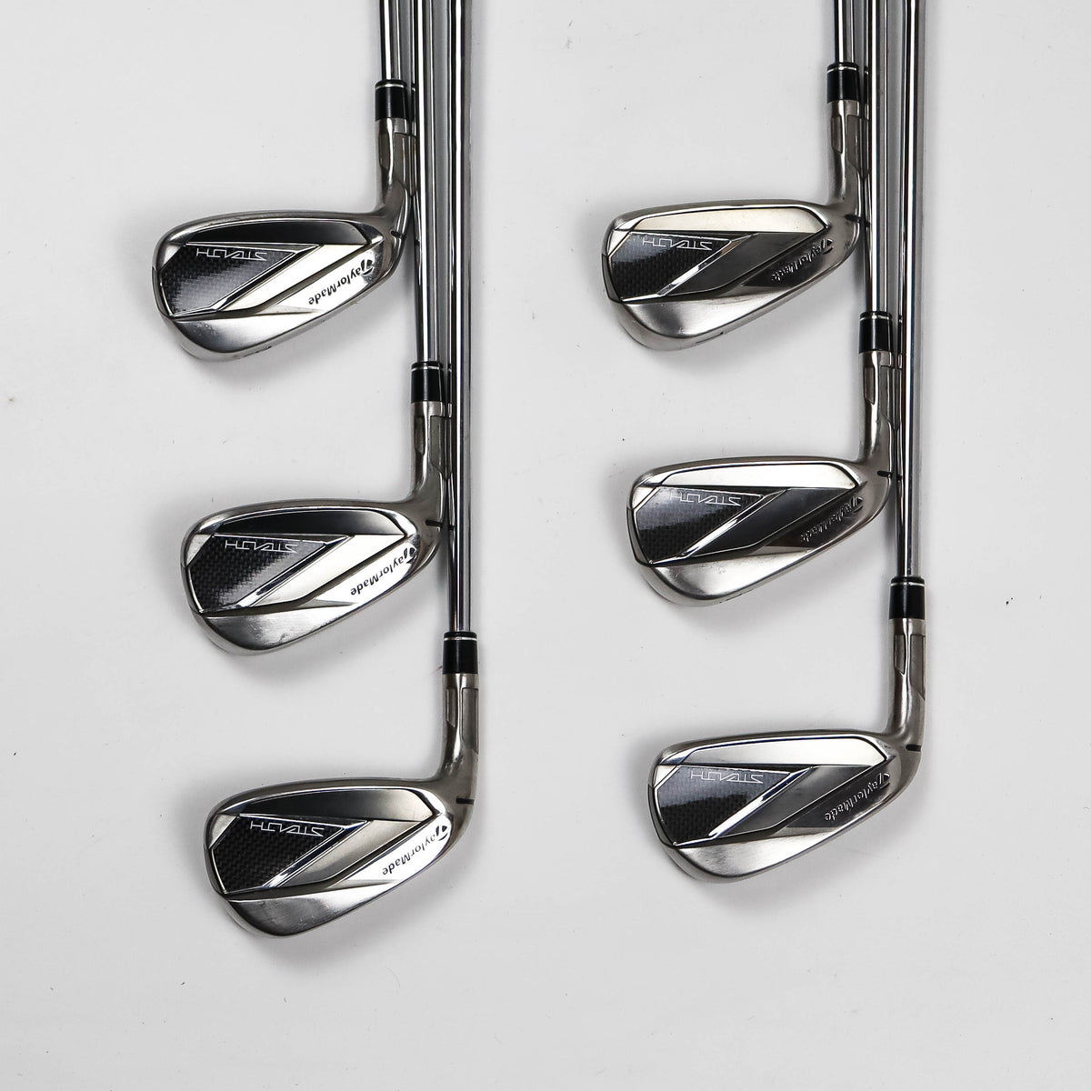 TaylorMade Stealth Irons 5-PW Stiff Flex Steel Left Handed (Used)