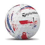 TaylorMade SpeedSoft Ink Golf Balls - Red/Blue 2026 - Tony Valentine - Golf Balls