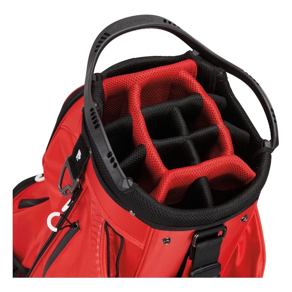 TaylorMade TM23 Pro Cart Bag - Red - Tony Valentine - Cart Bags