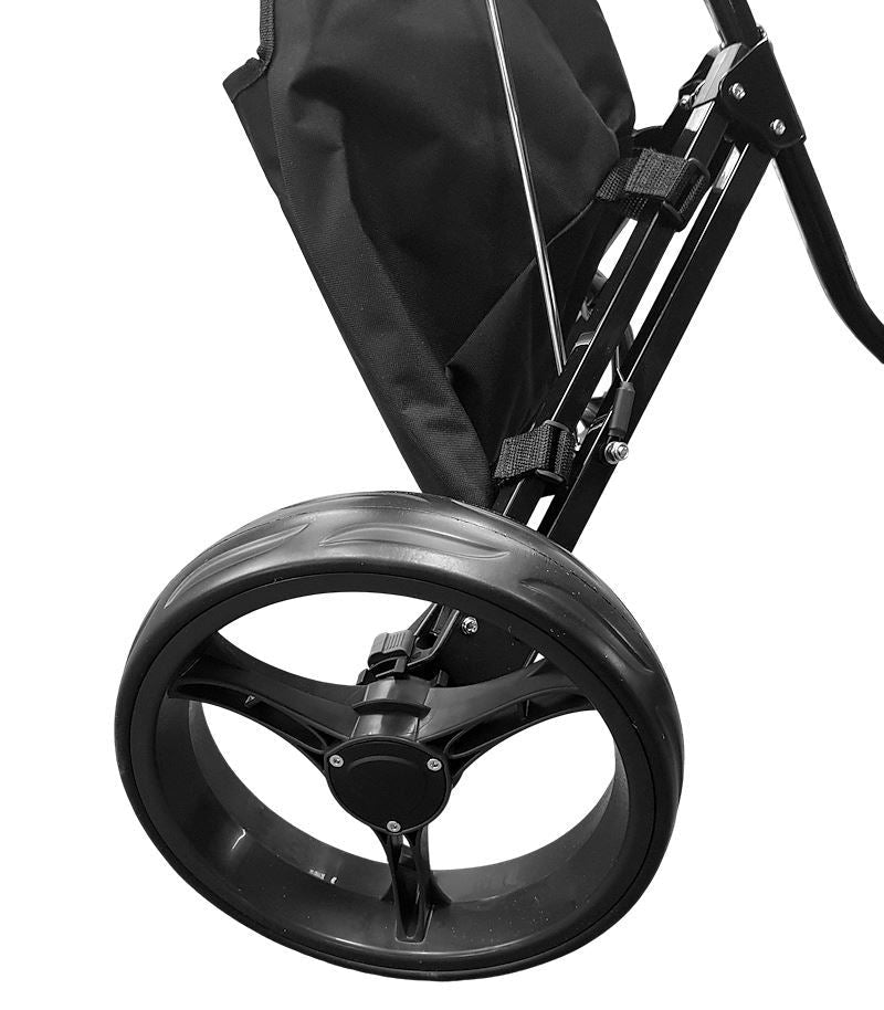 TV GOLF 3 Wheeled Push Trolley - Plus FREE Umbrella Holder - Tony Valentine - Push Trolley