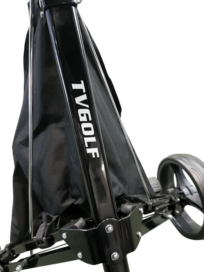 TV GOLF 3 Wheeled Push Trolley - Plus FREE Umbrella Holder - Tony Valentine - Push Trolley
