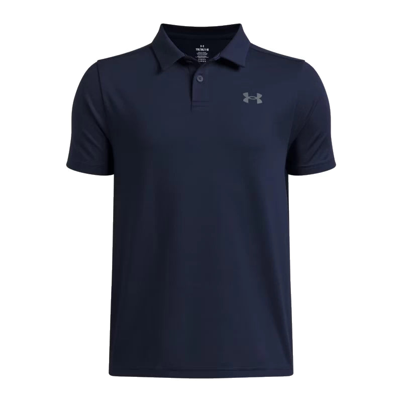 Under Armour Boys Matchplay Polo Shirt Academy/Pitch Grey