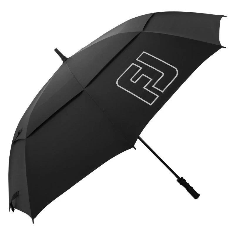 FootJoy 2026 Double Canopy Golf Umbrella Black 34976