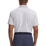 Under Armour Mens ArmourDry Jacquard Polo White/Halo Gray/Castlerock