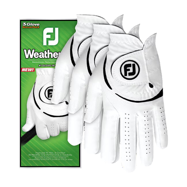 FootJoy Mens WeatherSof Golf Glove (3 Pack)