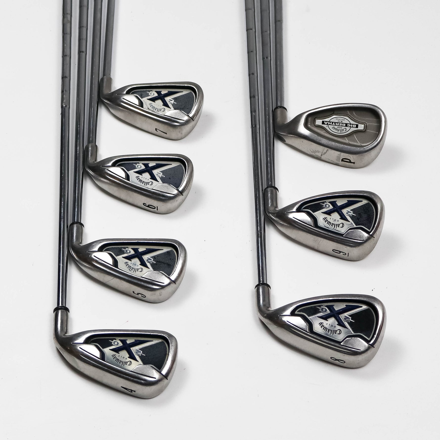 Callaway X-20 Irons 4-9 with X-12 Pitching Wedge Regular Steel (Used)