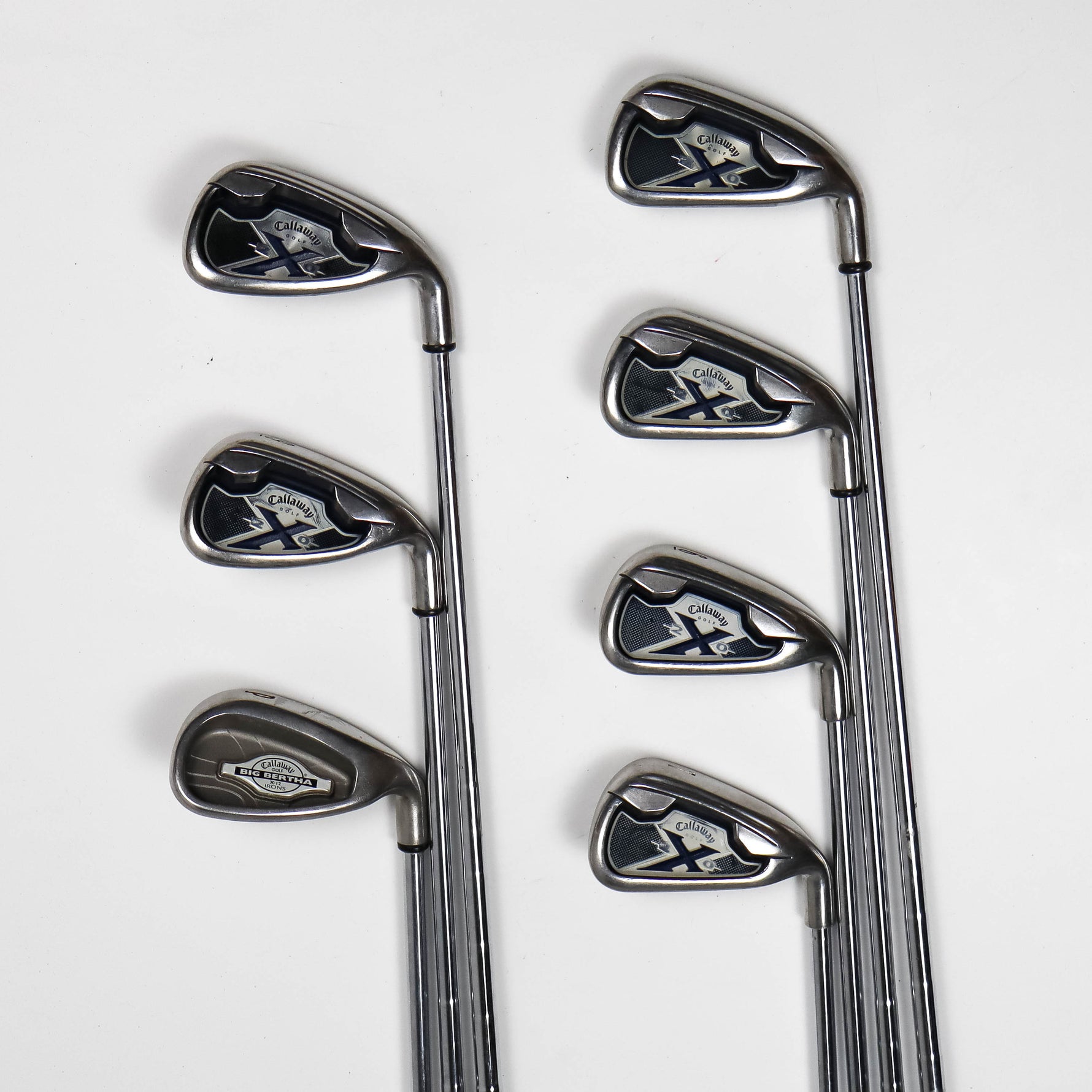 Callaway X-20 Irons 4-9 with X-12 Pitching Wedge Regular Steel (Used)