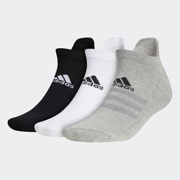 Picture of adidas Ankle Socks - Assorted (3 Pack) White,Black & Grey