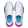 Picture of FootJoy Mens FJ Fuel Sport Golf Shoes - 55455 - White/Pink/Blue - Spikeless
