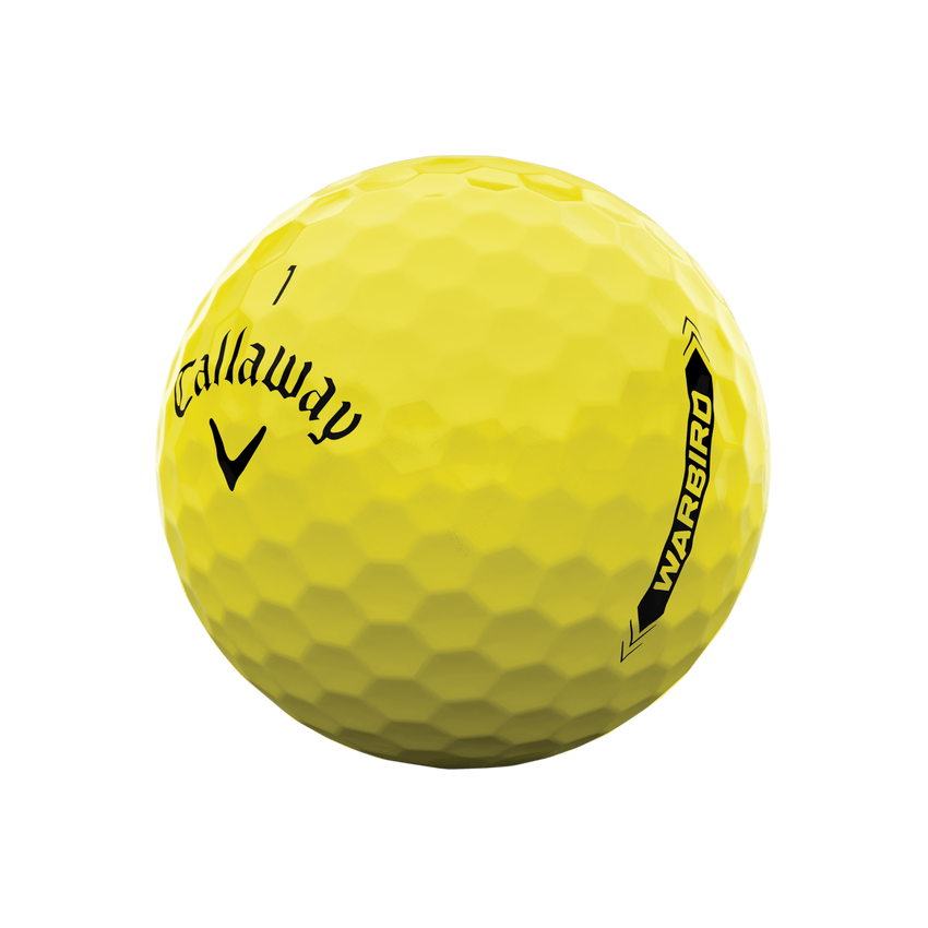 Callaway Warbird Golf Balls 2023 Model Yellow 0186