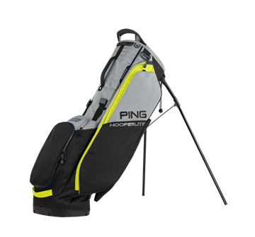 Picture of Ping Hoofer Lite Carry Bag - Black/Iron/Yellow 2024