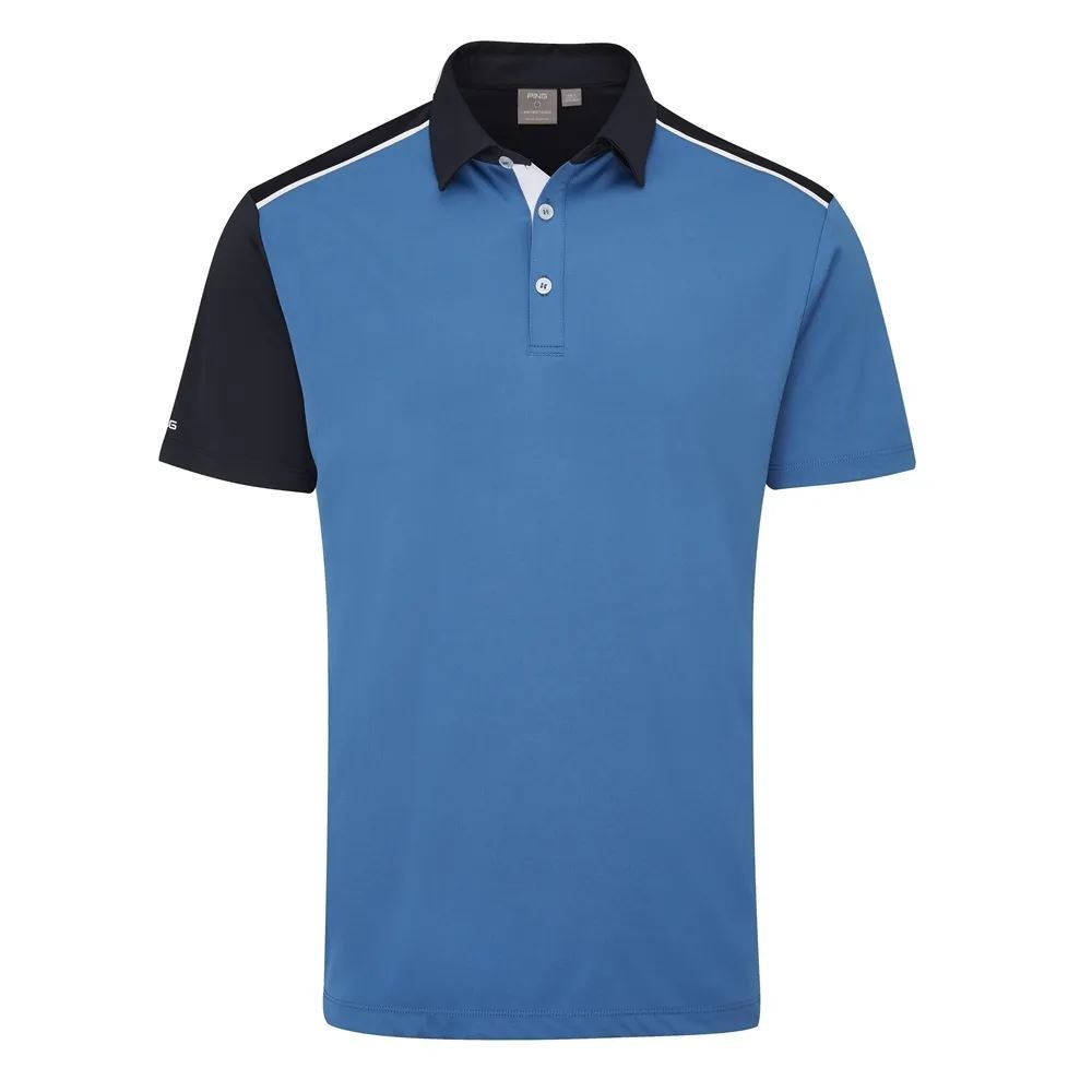 PING Jay Golf Polo Shirt - Blue / Danube - Andrew Morris Golf