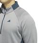 Picture of adidas Mens DWR Quarter-Zip Sweatshirt - Grey/Green HZ0431