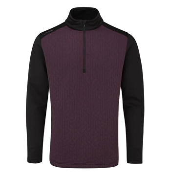 Picture of Ping Mens Tobi Half Zip Mid-Layer - Fig/Black