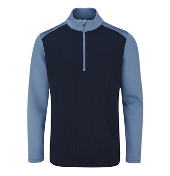 Picture of Ping Mens Tobi Half Zip Midlayer - Navy/Stone Blue