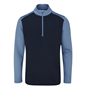 Picture of Ping Mens Tobi Half Zip Midlayer - Navy/Stone Blue