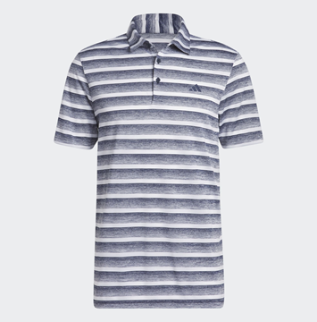 Picture of adidas Mens Two Colour Striped Golf Polo Shirt -Navy/White HS7579