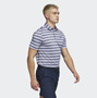 Picture of adidas Mens Two Colour Striped Golf Polo Shirt -Navy/White HS7579