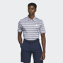 Picture of adidas Mens Two Colour Striped Golf Polo Shirt - Grey Three/White IA5444