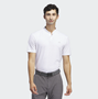 Picture of adidas Mens Sport Stripe Polo Shirt - White/Grey Two IS8868