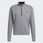 Picture of adidas Mens Lightweight 1/4 Zip Sweatshirt - Grey Three IU4513