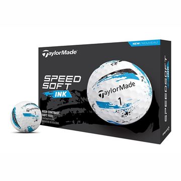 Picture of TaylorMade SpeedSoft Golf Balls - Blue Ink 2024