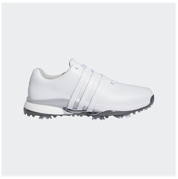 Picture of adidas Mens Tour 360 Golf Shoes 2024 - White/Silver IF0244