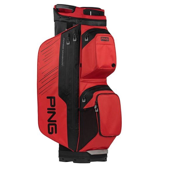 Picture of Ping Pioneer Monsoon Cart Bag - Red/Black 2024