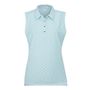 Picture of Ping Ladies Olive Stand Collar Polo Shirt - White/Aruba Blue