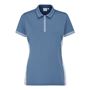 Picture of Ping Ladies Kirby Zip Neck Polo Shirt - Coronet Blue/White