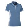 Picture of Ping Ladies Kirby Zip Neck Polo Shirt - Coronet Blue/White