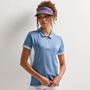 Picture of Ping Ladies Kirby Zip Neck Polo Shirt - Coronet Blue/White