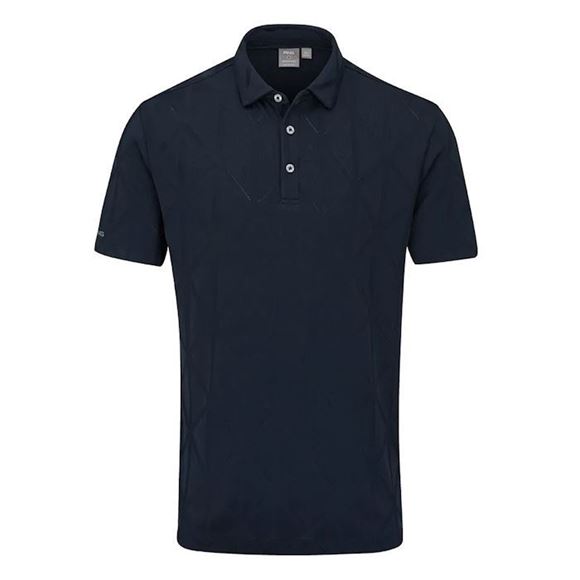 Picture of Ping Mens Lenny Jacquard Polo Shirt - Navy