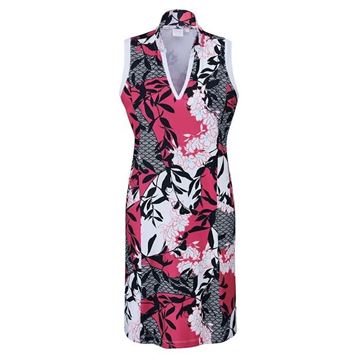 Picture of Ping Ellen Ladies Sleeveless Dress - Pink Blossom Multi