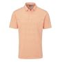 Picture of Ping Mens Owain Striped Polo Shirt - Tangerine/White