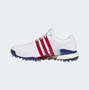 Picture of adidas Mens Tour 360 Golf Shoes 2024 - IE3370 - White/Red/Navy