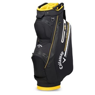 Picture of Callaway Chev 14 Dry Cart Bag 2024 - Black/Golden Rod