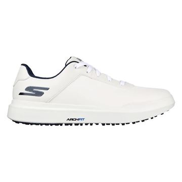 Picture of Skechers Mens GO GOLF Drive 5 ArchFit Golf Shoes - 214037 White/Navy - Spikeless