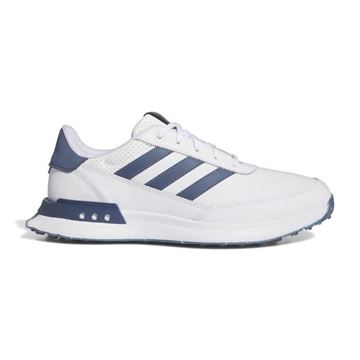 Picture of adidas Mens S2G SL Leather Golf Shoes 2024 - White/Navy IF6606