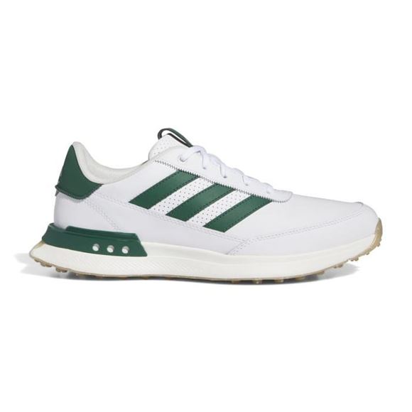 Picture of adidas Mens S2G SL Leather Golf Shoes 2024 - IF0299 - White/Green