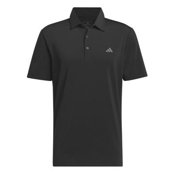 Picture of adidas Mens Ultimate365 Solid Polo Shirt - Black IM8409