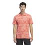 Picture of adidas Mens Go-To Printed Mesh Polo Shirt - IU4427 - Preloved Scarlet