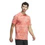 Picture of adidas Mens Go-To Printed Mesh Polo Shirt - IU4427 - Preloved Scarlet