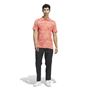 Picture of adidas Mens Go-To Printed Mesh Polo Shirt - Preloved Scarlet IU4427