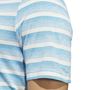 Picture of adidas Mens Two-Color Striped Polo Shirt - Semi Blue Burst/Ivory IU4334