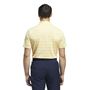 Picture of adidas Mens Two-Color Striped Polo Shirt - Semi Spark/Ivory IN6409