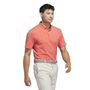 Picture of adidas Mens Go-To Mini-Crest Print Polo Shirt - IS7333 - Preloved Scarlet